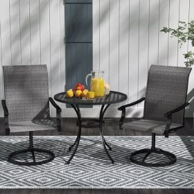 2pcs Patio Swivel Chairs ,Outdoor Garden Bench , Garden chair , Swivel Chairs Set of 2
